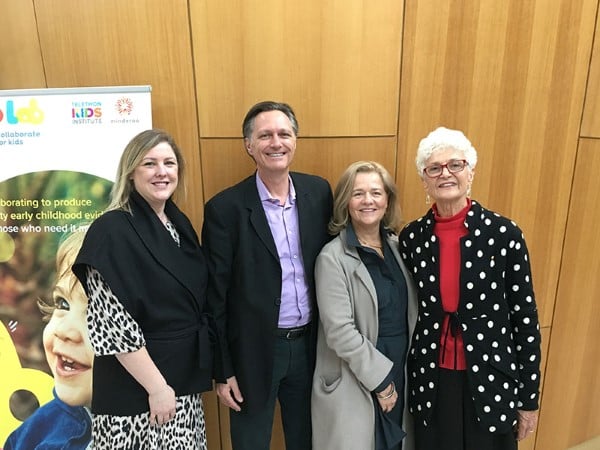 Dr Rebecca Glauert, Professor Jonathan Carapetis, Nicola Forrest and Professor Fiona Stanley