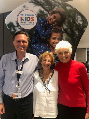 Deborah with Jonathan Carapetis and Fiona Stanley